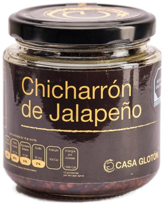 Casa Glotón Chicharrón de Chile Jalapeño – 180 g