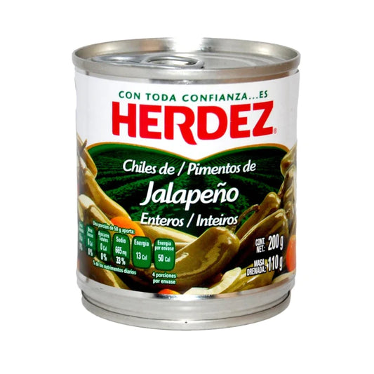 Jalapeno Chilis whole – Herdez can 350g