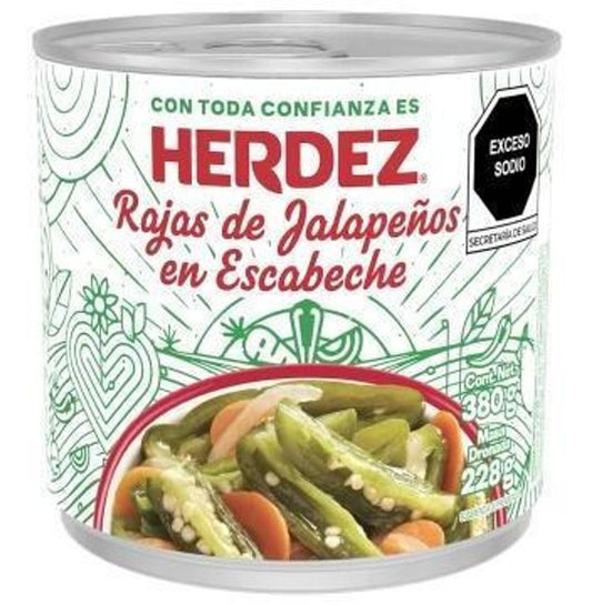 Jalapeno Chilis Rajas – Herdez Can 380g