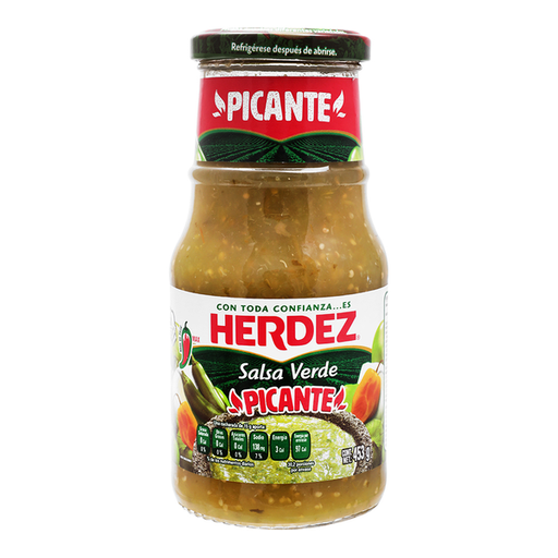 Salsa Verde Picante Herdez – Green Hot Sauce 453g