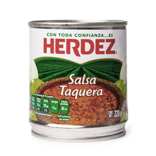 Salsa Taquera Herdez en lata – Canned Taquera Sauce 220g